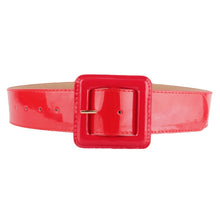 Load image into Gallery viewer, Women PU Leather Belt One Size Strap Waistband (Black/White/Red)
