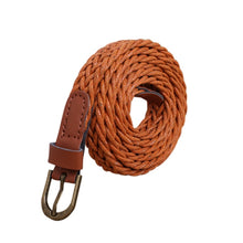 Load image into Gallery viewer, New Fashion Womens Belt Brief Knitted Candy Colors Hamp Rope Braid Belt