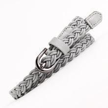Load image into Gallery viewer, Fashion Womens Vivid Braided Casual PU Leather Narrow Thin Buckle Strap Waist Belt