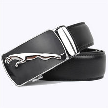 Load image into Gallery viewer, Genuine leather men alloy Luxury jaguar belt