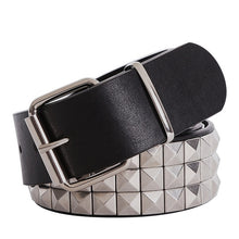Load image into Gallery viewer, Shiny Pyramid Fashion Rivet Belt Men&amp;Women's