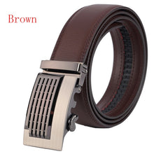 Load image into Gallery viewer, Automatic Buckle Ratchet Belts Comfort Click Leather Belt Male