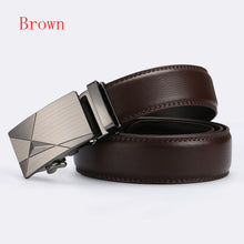 Load image into Gallery viewer, Automatic Buckle Ratchet Belts Comfort Click Leather Belt Male