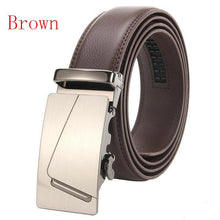 Load image into Gallery viewer, Automatic Buckle Ratchet Belts Comfort Click Leather Belt Male