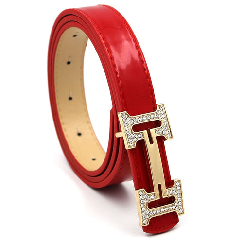 2018 Designer female red belt