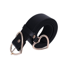 Load image into Gallery viewer, PU Leather Belt for Women Metal Heart Corset