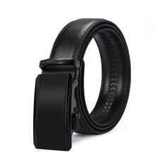 Load image into Gallery viewer, Black Male Buckle Leather Belts