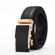 Load image into Gallery viewer, Black Male Buckle Leather Belts