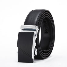 Load image into Gallery viewer, Black Male Buckle Leather Belts