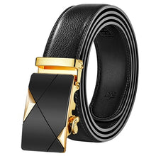 Load image into Gallery viewer, Black Male Buckle Leather Belts
