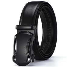 Load image into Gallery viewer, Black Male Buckle Leather Belts