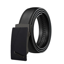 Load image into Gallery viewer, Black Male Buckle Leather Belts