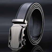 Load image into Gallery viewer, Black Male Buckle Leather Belts