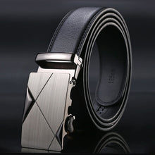 Load image into Gallery viewer, Black Male Buckle Leather Belts