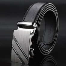 Load image into Gallery viewer, Black Male Buckle Leather Belts