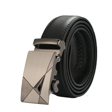 Load image into Gallery viewer, Black Male Buckle Leather Belts