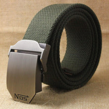 Load image into Gallery viewer, Unisex Canvas belt fashion weaving canvas Alloy Automatic buckle