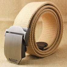 Load image into Gallery viewer, Unisex Canvas belt fashion weaving canvas Alloy Automatic buckle