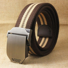 Load image into Gallery viewer, Unisex Canvas belt fashion weaving canvas Alloy Automatic buckle