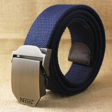 Load image into Gallery viewer, Unisex Canvas belt fashion weaving canvas Alloy Automatic buckle