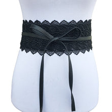 Load image into Gallery viewer, 2019 New Black White Wide Corset Lace Belt