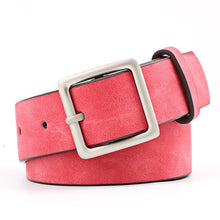 Load image into Gallery viewer, 2019 New Designer Black Red White Wide Leather Belt